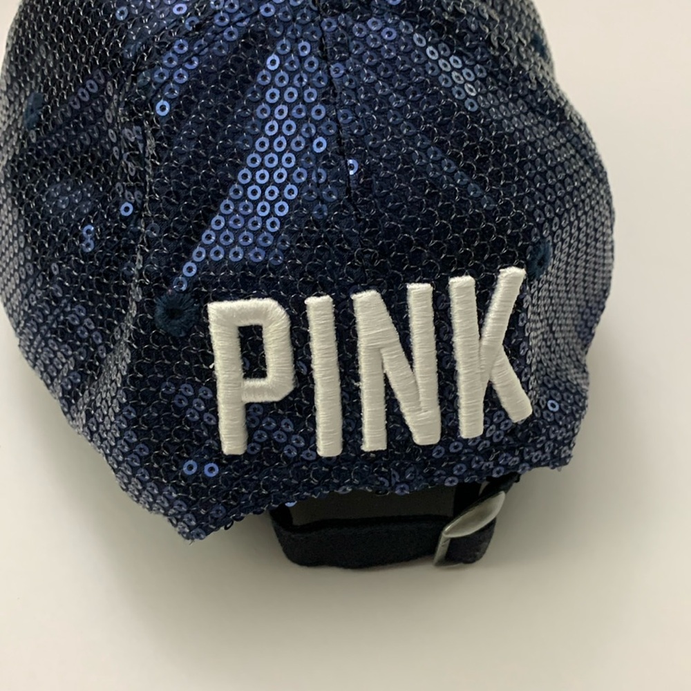 Yankees Victoria’s Secret PINK Sequin Cap Baller Hat 🧢 New York - Picture 3 of 11